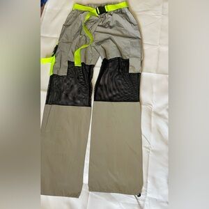 Fashion nova reflective cargo pants size M
